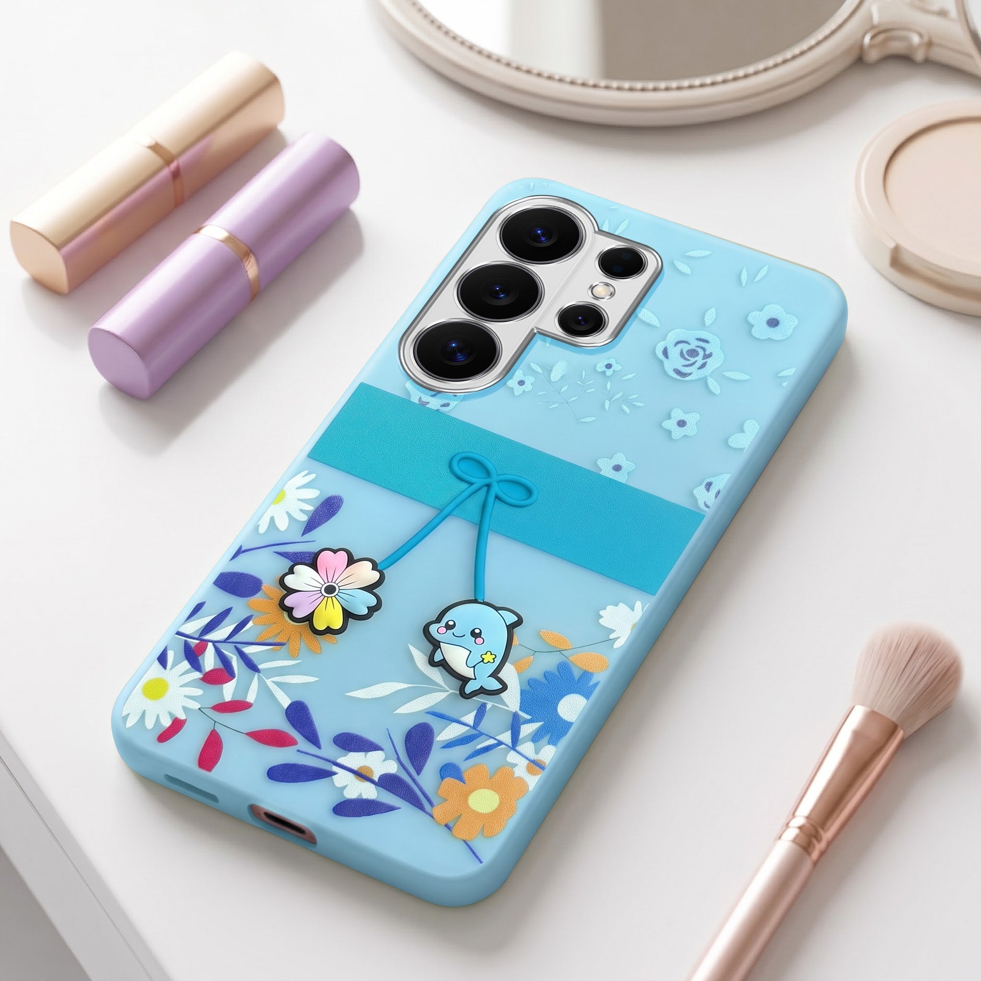 For Samsung Galaxy S26 Ultra Back Cover Case (3D Cute Cartoons | Hard Back Side Soft | Matte Premium Finish | HD Printing)