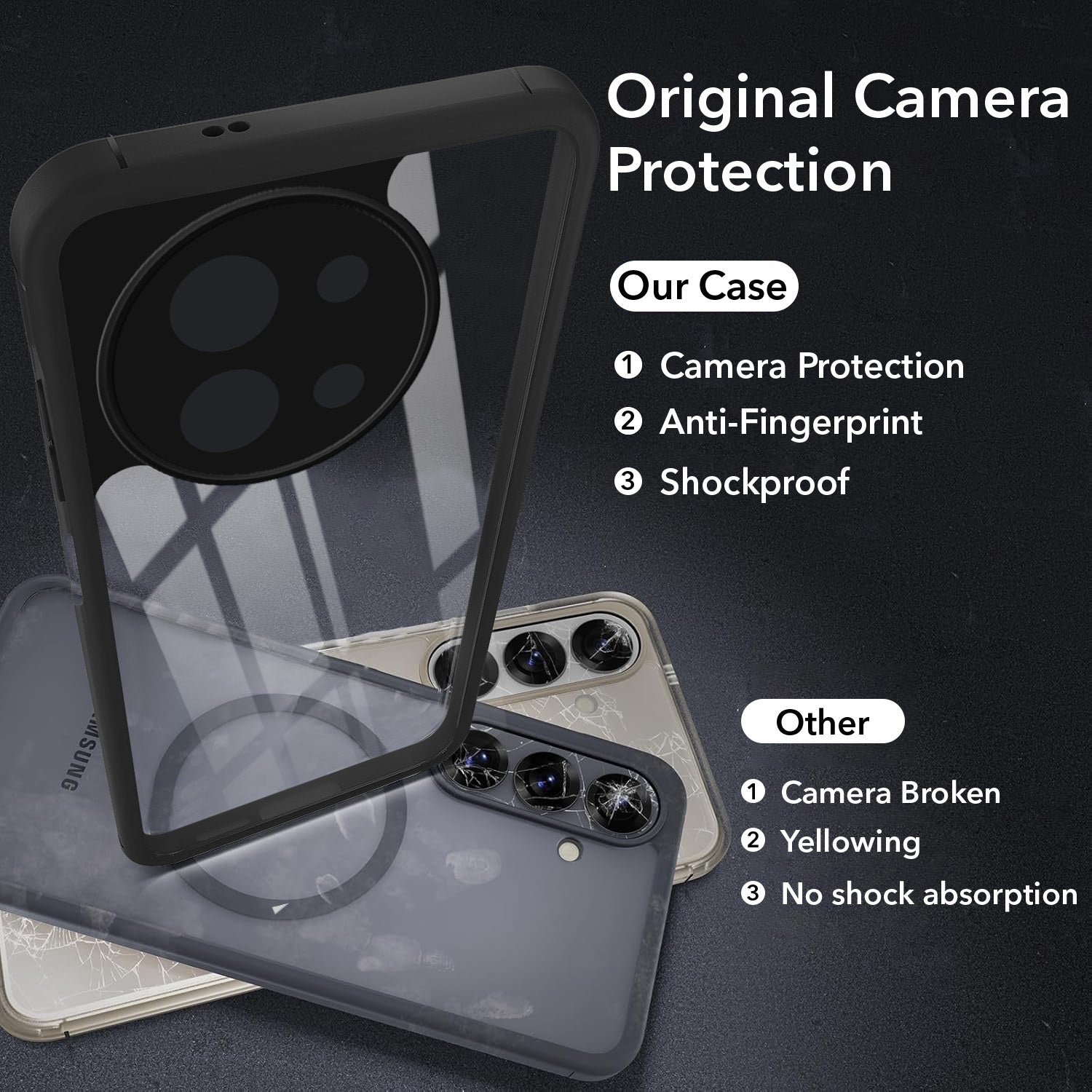 For Vivo Y58 5G Back Cover Case Ultra-Hybrid (Lifetime Anti Yellow | Anti Scratch | Crystal Clear Shockproof)