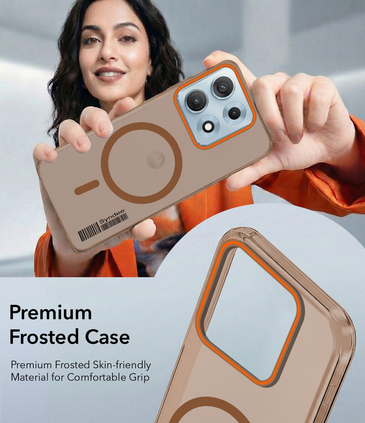 For Motorola Moto Edge 70 Max Back Cover Case (Soft Touch | Camera Bump Protection | MagSafe Compatible | Matte Finish)