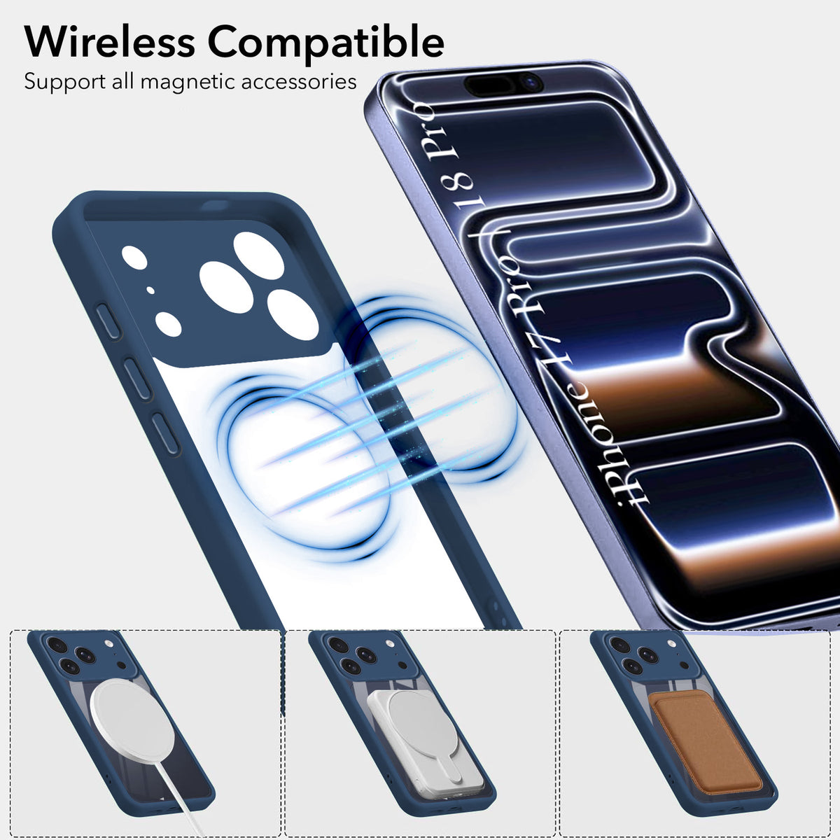 For iPhone 17 Pro | iPhone 18 Pro Back Cover Case Ultra-Hybrid (Lifetime Anti Yellow | Anti Scratch | Crystal Clear Shockproof)
