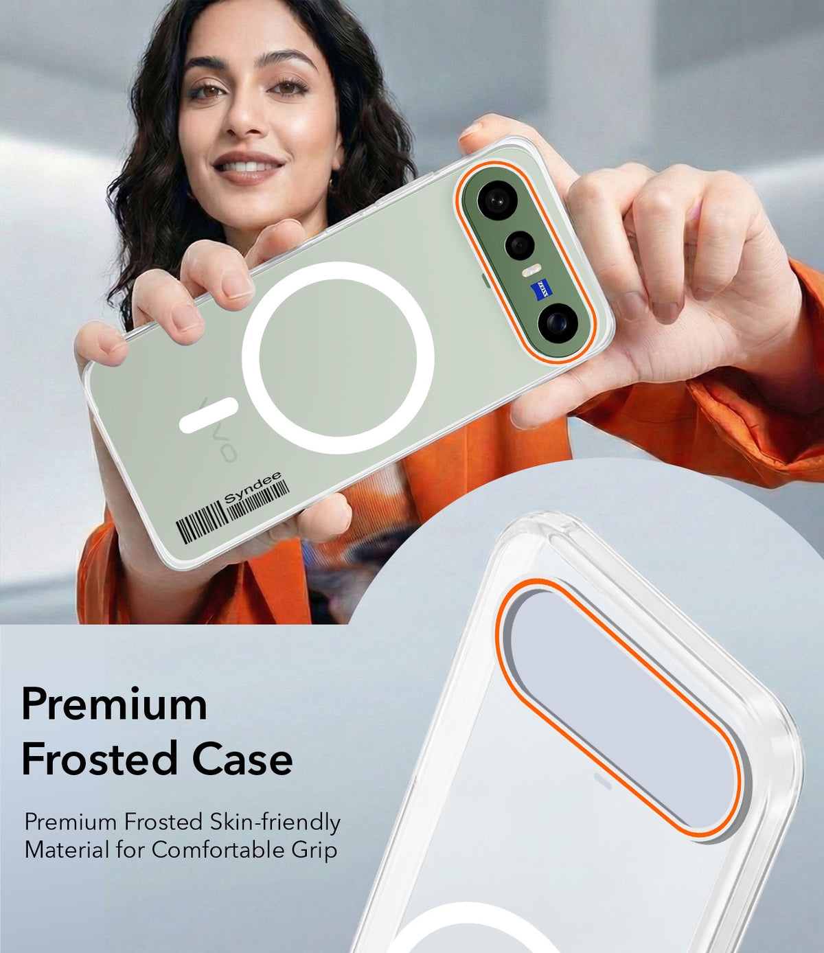 For Vivo X300 FE Back Cover Case (Soft Touch | Camera Bump Protection | MagSafe Compatible | Matte Finish)