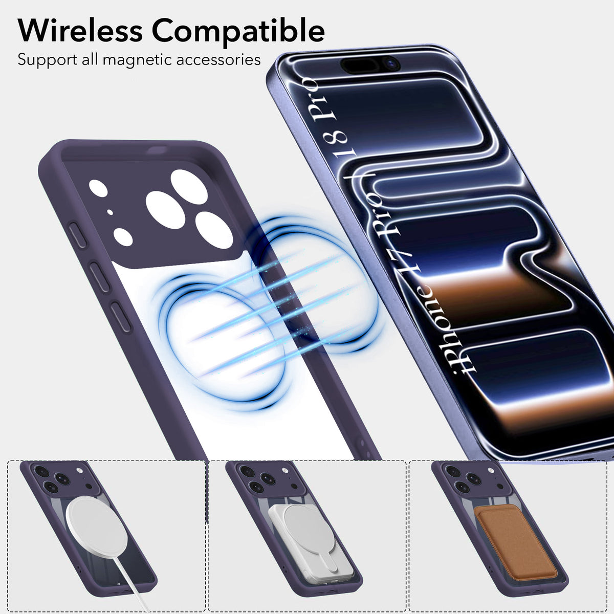 For iPhone 17 Pro | iPhone 18 Pro Back Cover Case Ultra-Hybrid (Lifetime Anti Yellow | Anti Scratch | Crystal Clear Shockproof)