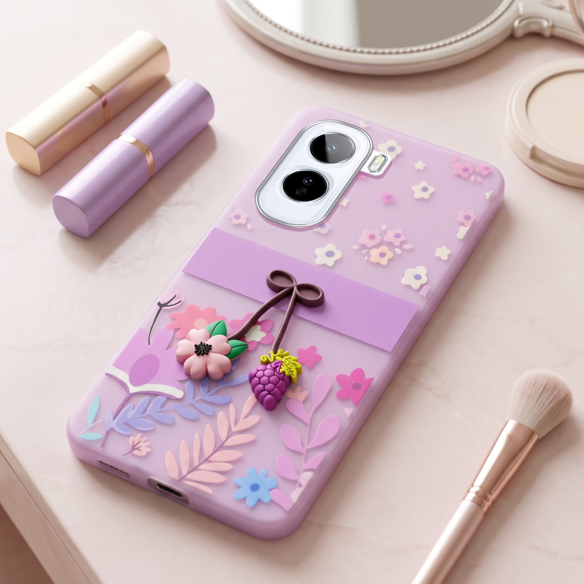 For Vivo T5 Pro 5G Back Cover Case (3D Cute Cartoons | Hard Back Side Soft | Matte Premium Finish | HD Printing)