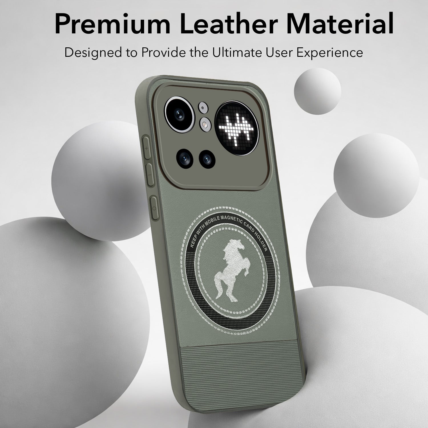 For Nothing Phone 4A Pro 5G Back Cover Case PU Leather Finish (Professional Minimalist Texture | MagSafe Compatile | Camera Protection | Sleek Sober Formal)