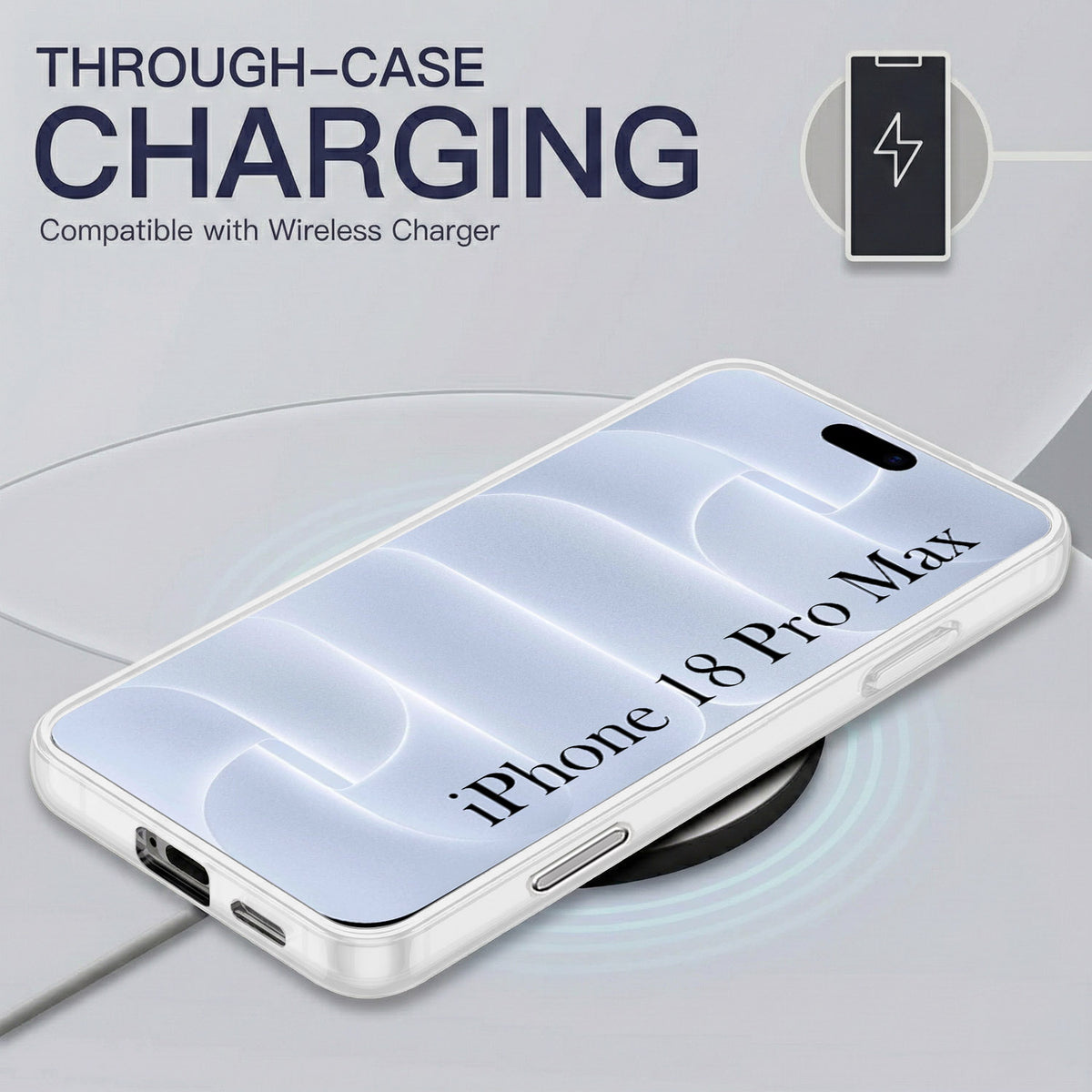 For Apple iPhone 18 Pro Max Back Cover Case Silicone (Slim Paper Thin | Camera Protection Bump | Minimalist Professional | Soft Flexible)