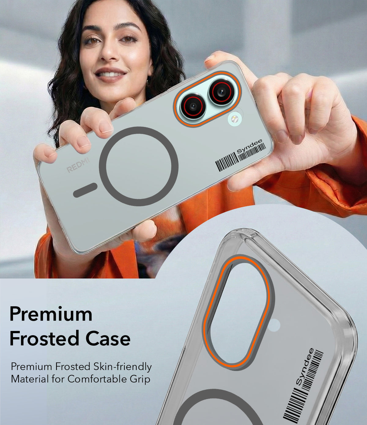 For Redmi Turbo 5 Back Cover Case (Soft Touch | Camera Bump Protection | MagSafe Compatible | Matte Finish)