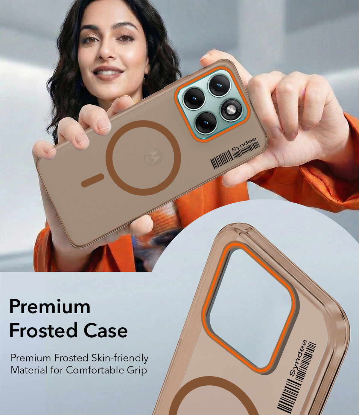 For Motorola Moto Edge 70 Fusion Back Cover Case (Soft Touch | Camera Bump Protection | MagSafe Compatible | Matte Finish)