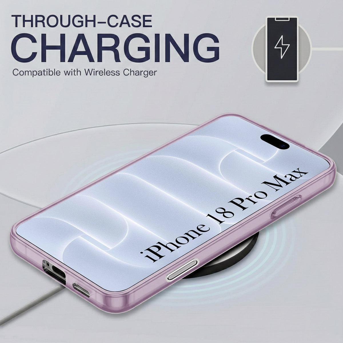For Apple iPhone 18 Pro Max Back Cover Case Silicone (Slim Paper Thin | Camera Protection Bump | Minimalist Professional | Soft Flexible)