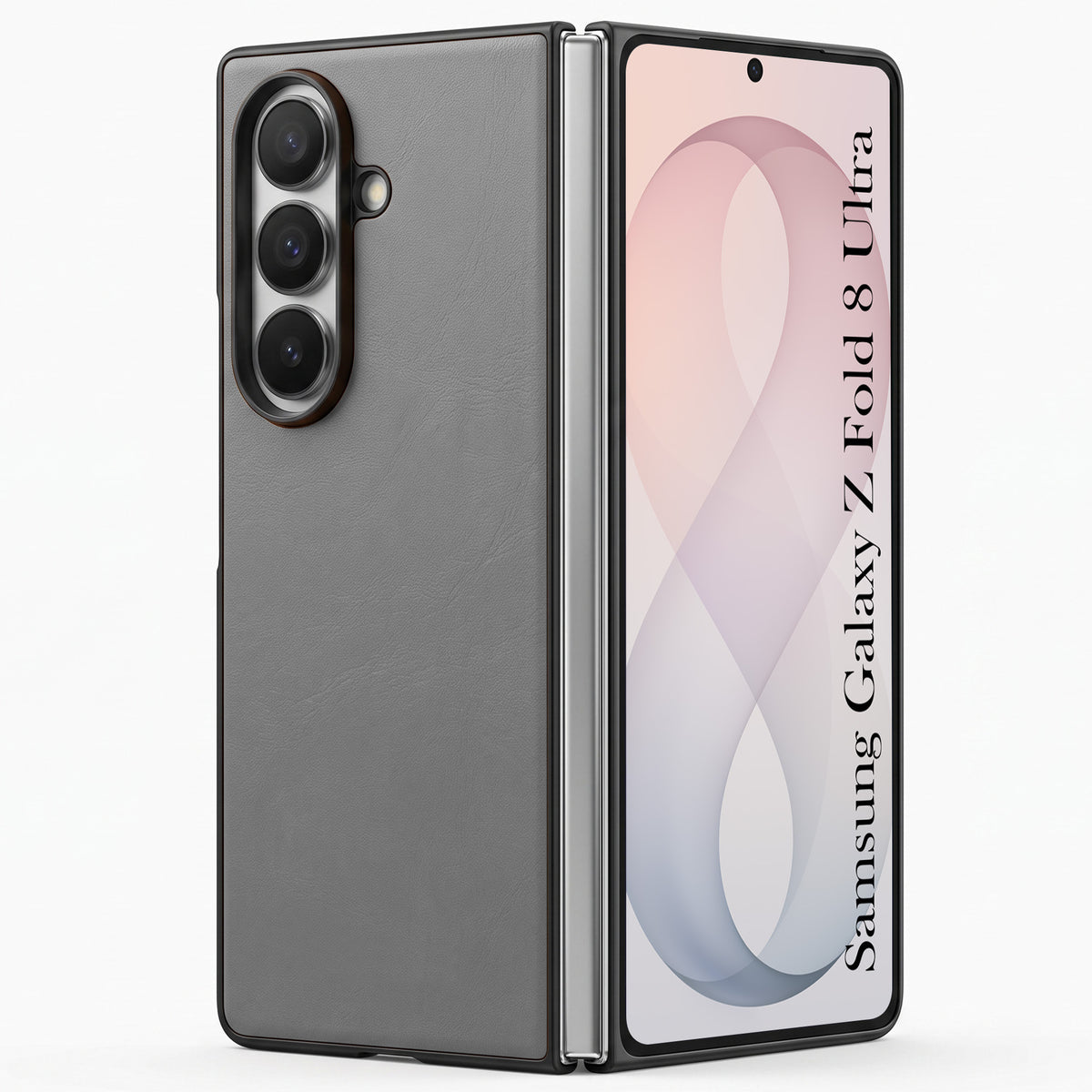 For Samsung Galaxy Z Fold 8 Ultra Premium Cover Case (Soft Leater Touch | Interior Protective Cloth | Slim 360* Protection)