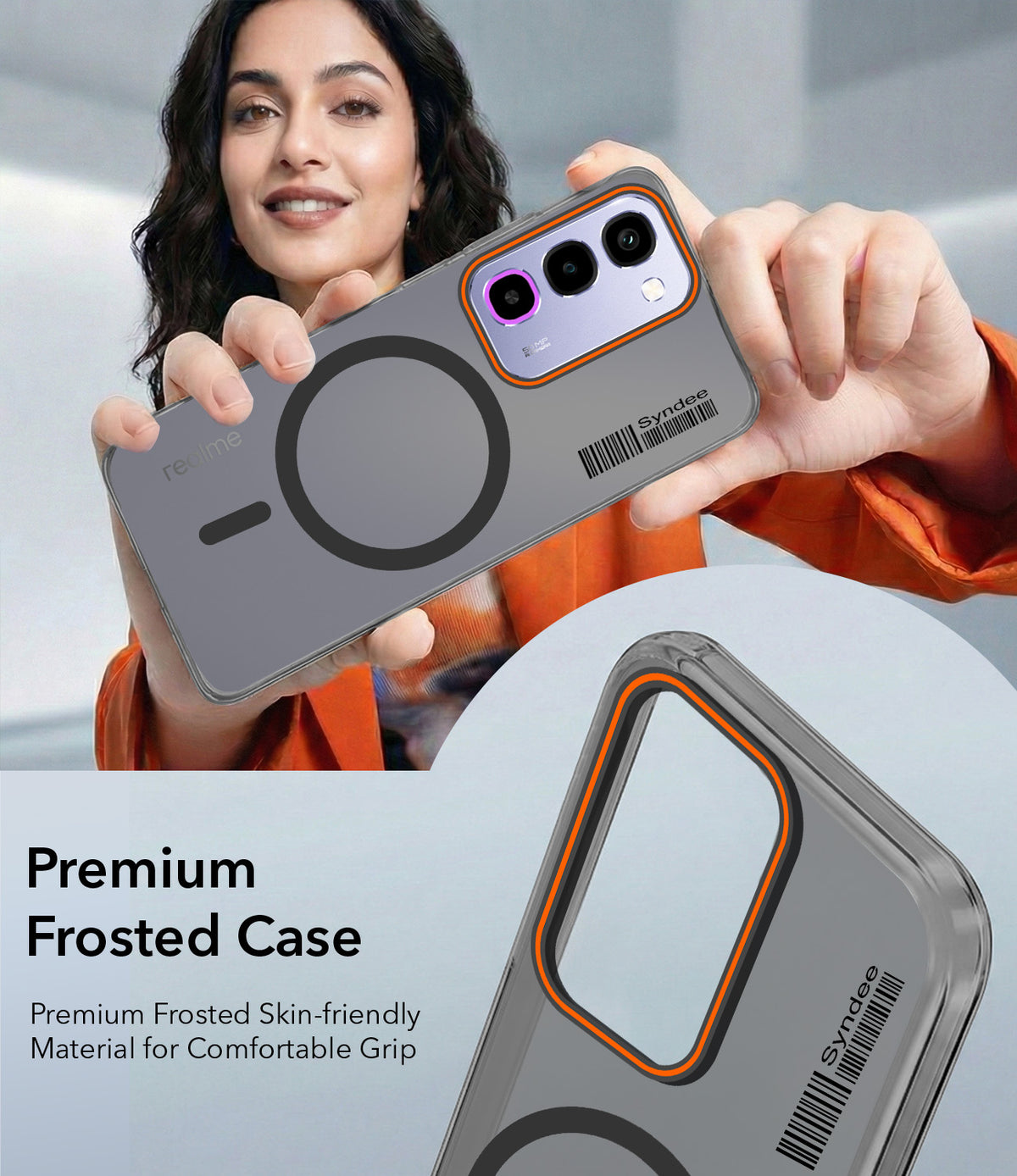 For Realme P4R 5G | Realme Narzo 100X 5G Back Cover Case (Soft Touch | Camera Bump Protection | MagSafe Compatible | Matte Finish)