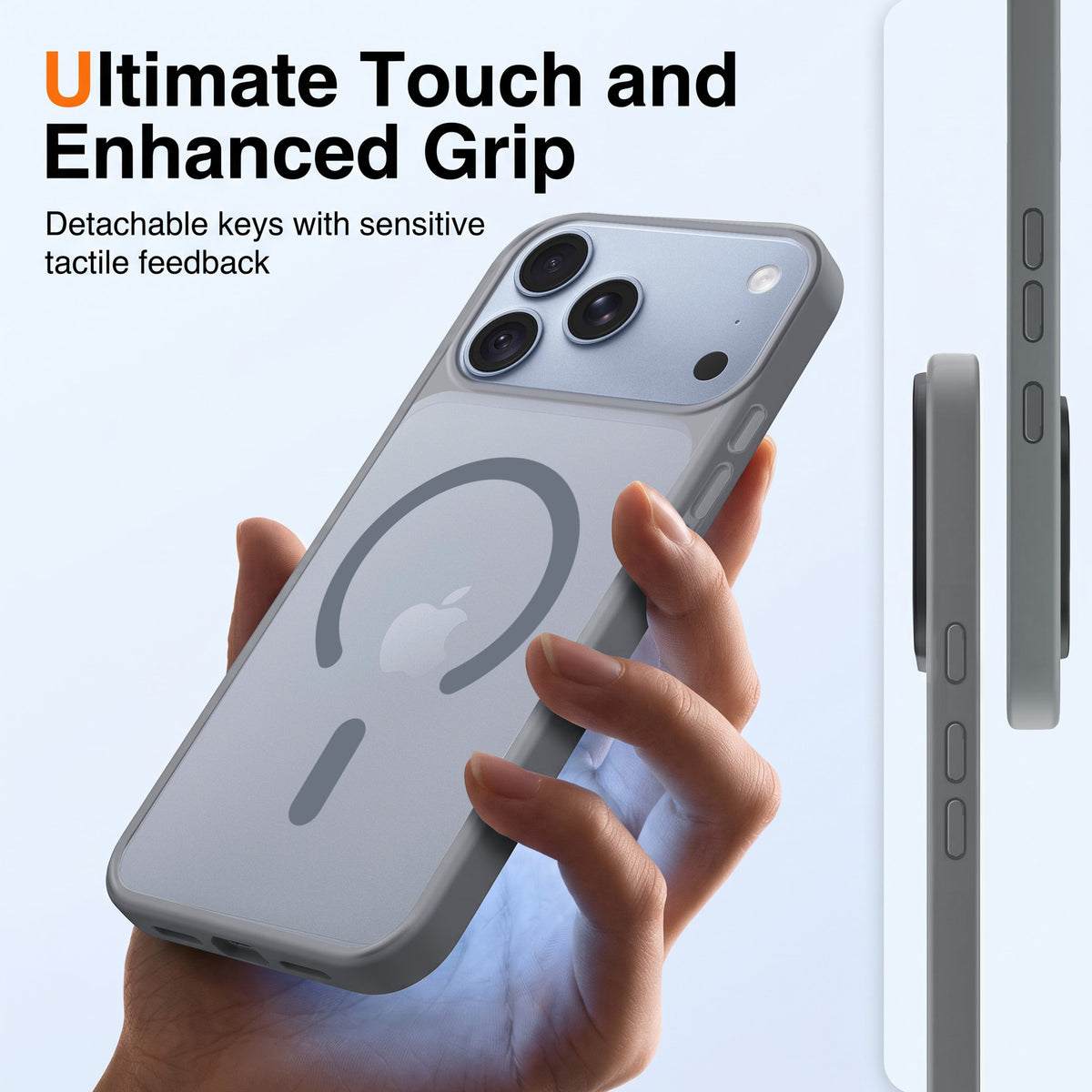 For Apple iPhone 18 Pro Matte Finish Back Case Cover (MagSafe Compatible | Translucent Soft Touch | Slim and Unbreakable)