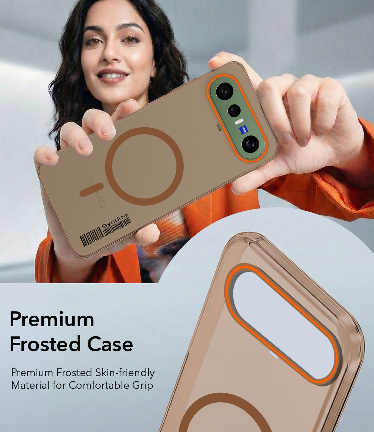 For Vivo X300 FE Back Cover Case (Soft Touch | Camera Bump Protection | MagSafe Compatible | Matte Finish)