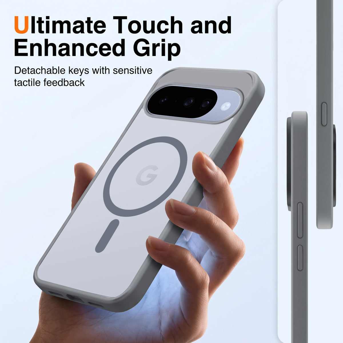 For Google Pixel 10 Matte Finish Back Case Cover (MagSafe Compatible | Translucent Soft Touch | Slim and Unbreakable)