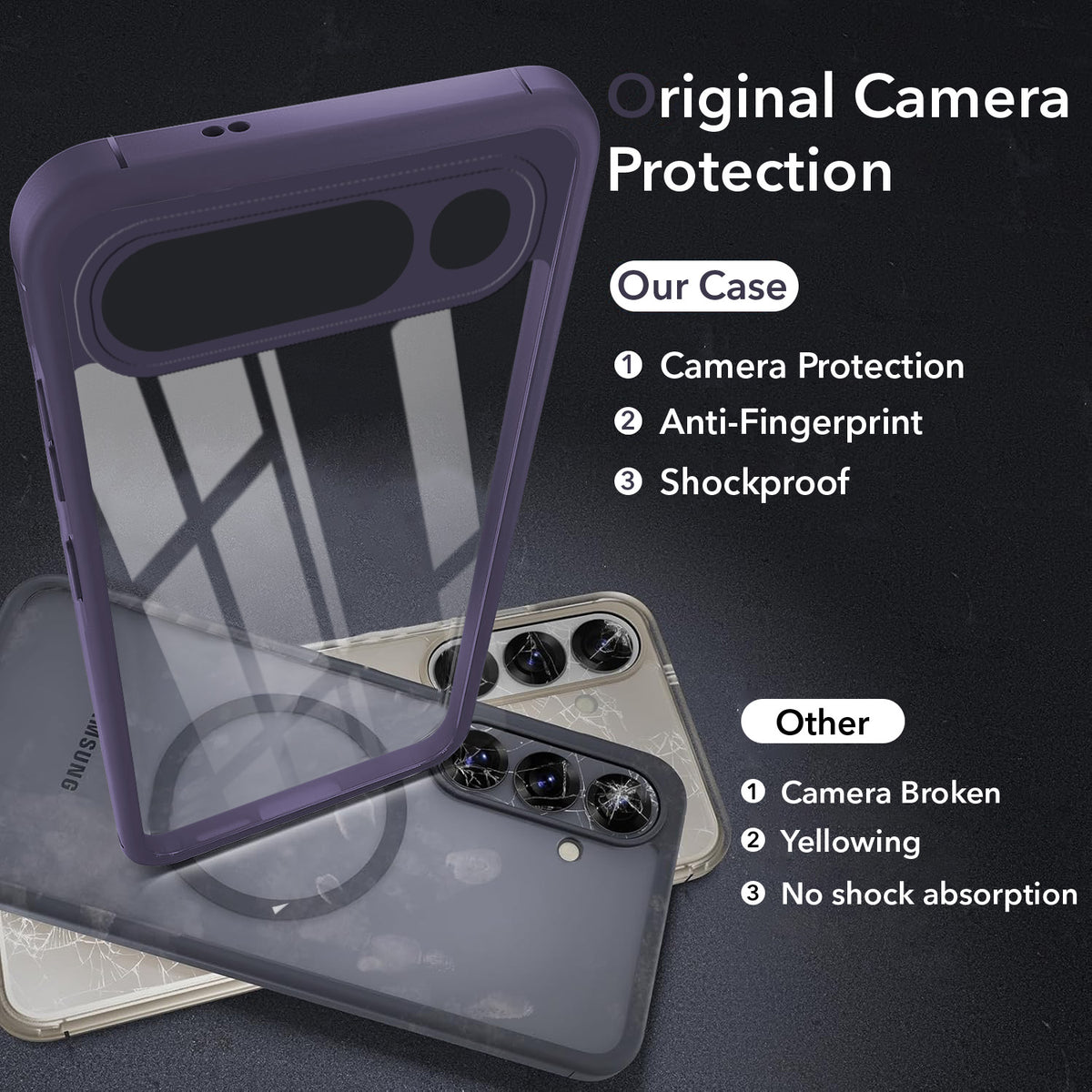 For vivo S2 Back Cover Case Ultra-Hybrid (Lifetime Anti Yellow | Anti Scratch | Crystal Clear Shockproof)