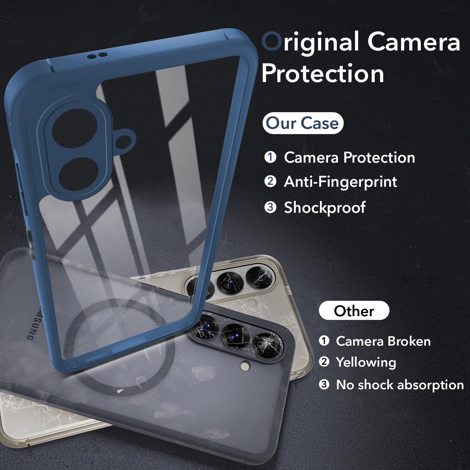 For Samsung Galaxy M17e 5G Back Cover Case Ultra-Hybrid (Lifetime Anti Yellow | Anti Scratch | Crystal Clear Shockproof)