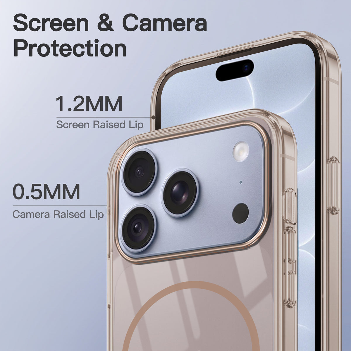 For Apple iPhone 18 Pro Back Case Cover Crystal Anti Yellow (Unbreakable PC | MagSafe Wireless Charging Support |Camera Protection Bump)