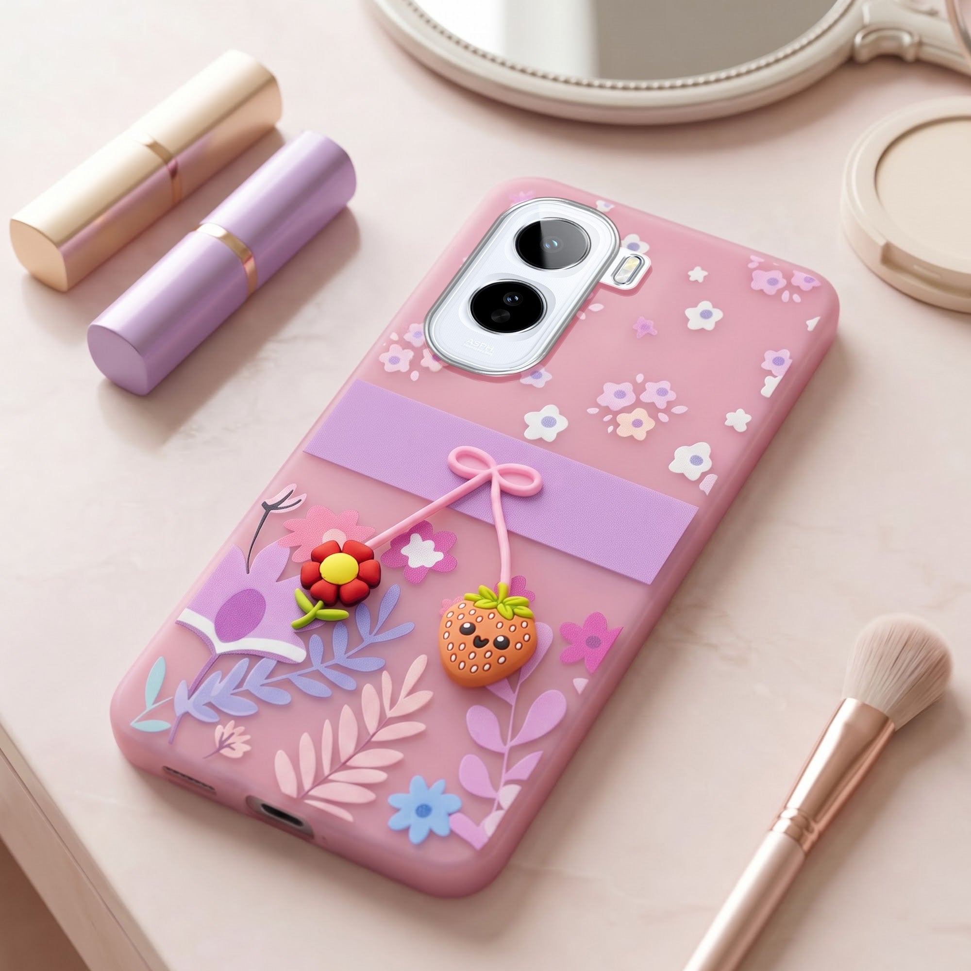 For Vivo T5 Pro 5G Back Cover Case (3D Cute Cartoons | Hard Back Side Soft | Matte Premium Finish | HD Printing)