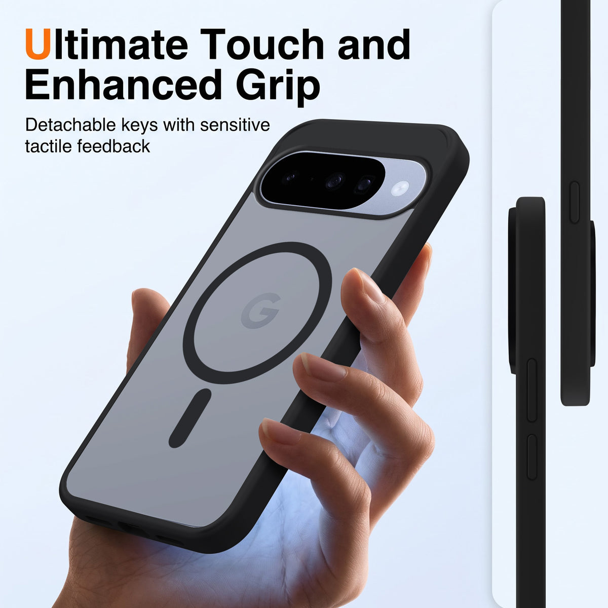 For Google Pixel 10 Matte Finish Back Case Cover (MagSafe Compatible | Translucent Soft Touch | Slim and Unbreakable)