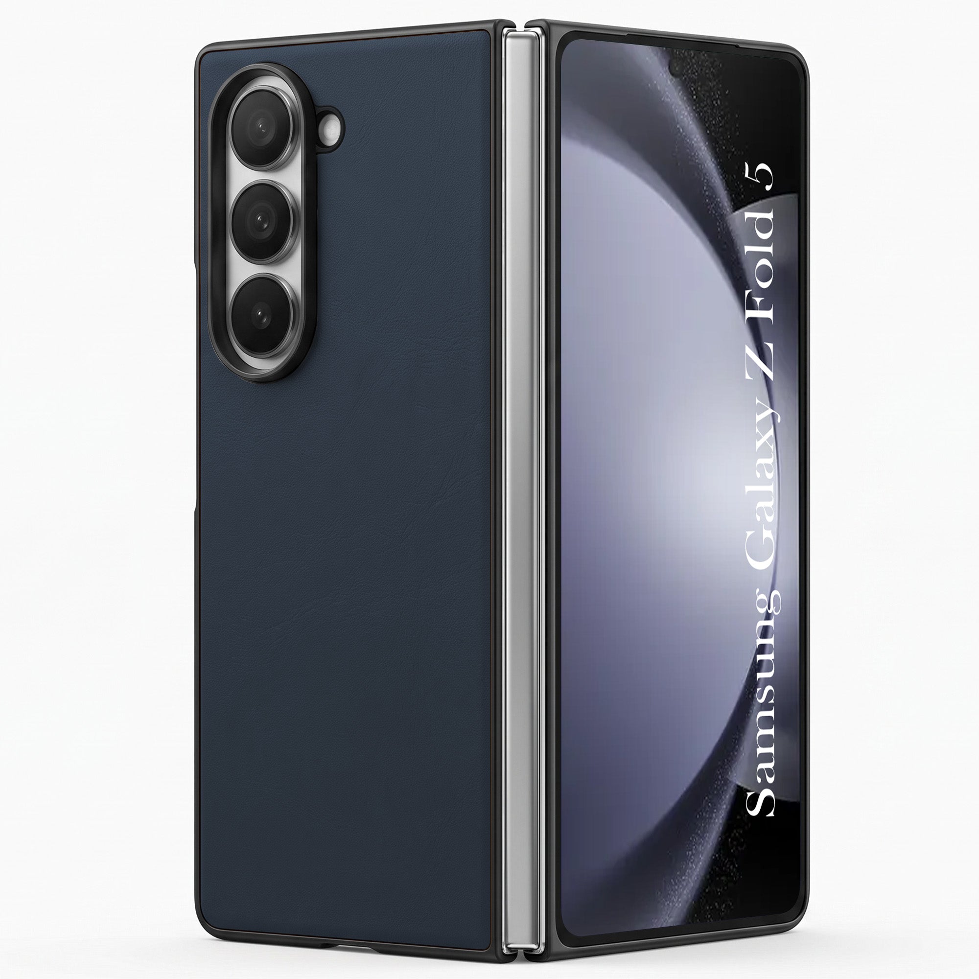 For Samsung Galaxy Z Fold 5 Premium Cover Case (Soft Leather Touch | Interior Protective Cloth | Slim 360* Protection)