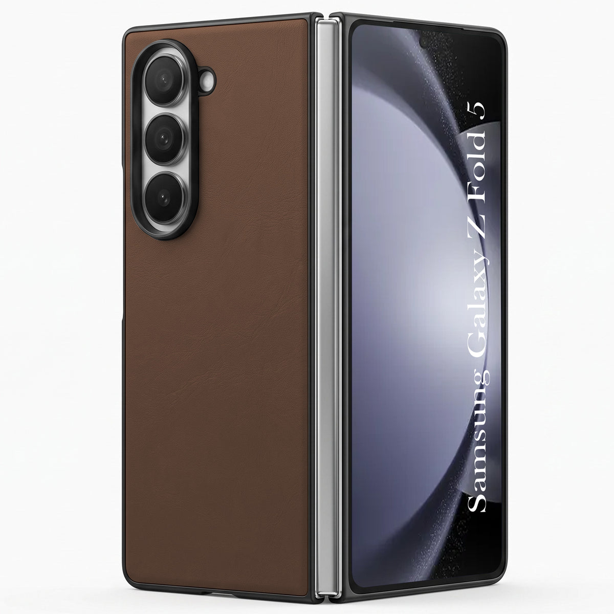 For Samsung Galaxy Z Fold 5 Premium Cover Case (Soft Leather Touch | Interior Protective Cloth | Slim 360* Protection)
