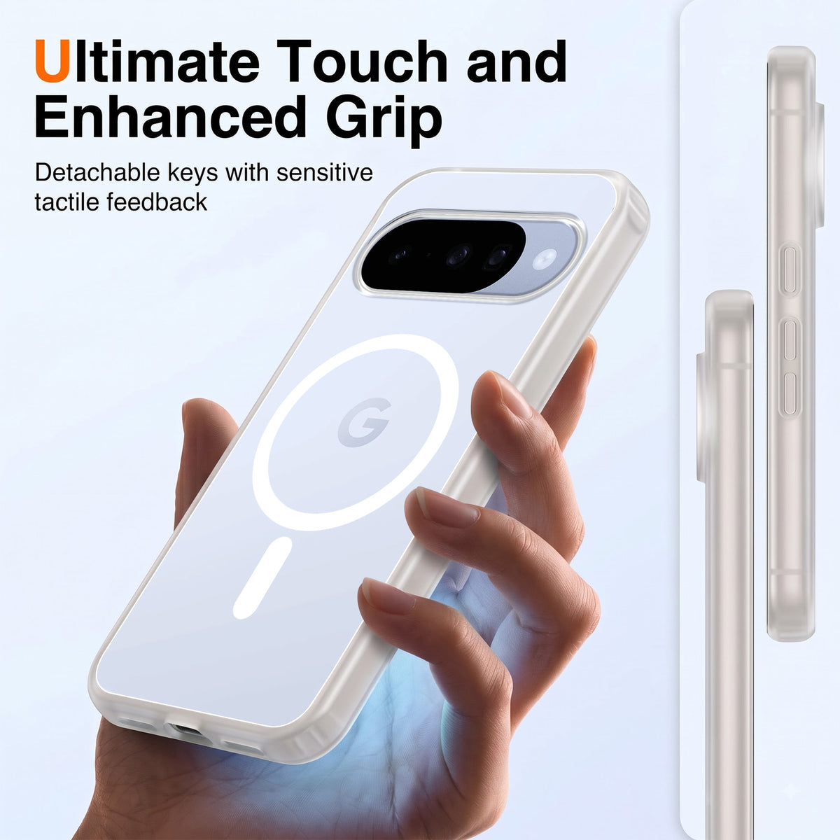 For Google Pixel 10 Matte Finish Back Case Cover (MagSafe Compatible | Translucent Soft Touch | Slim and Unbreakable)