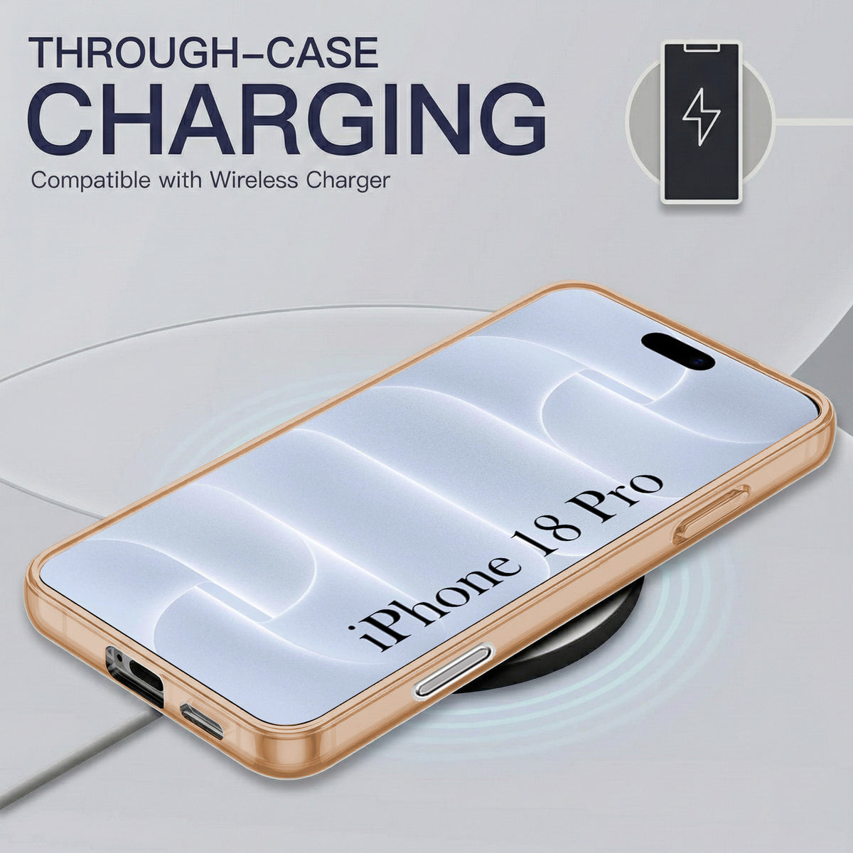 For Apple iPhone 18 Pro Back Cover Case Silicone (Slim Paper Thin | Camera Protection Bump | Minimalist Professional | Soft Flexible)
