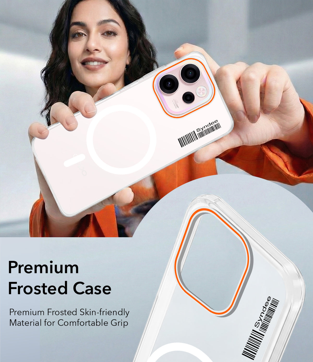 For Oppo Reno 15c Back Cover Case (Soft Touch | Camera Bump Protection | MagSafe Compatible | Matte Finish)