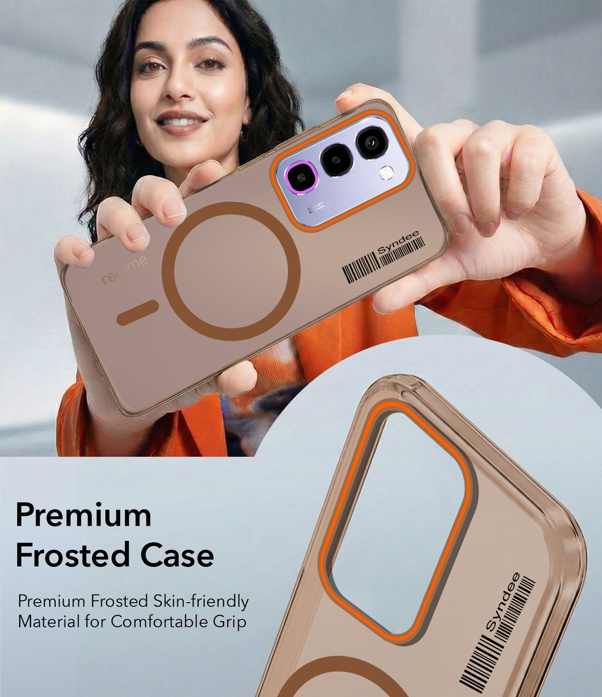 For Realme P4R 5G | Realme Narzo 100X 5G Back Cover Case (Soft Touch | Camera Bump Protection | MagSafe Compatible | Matte Finish)