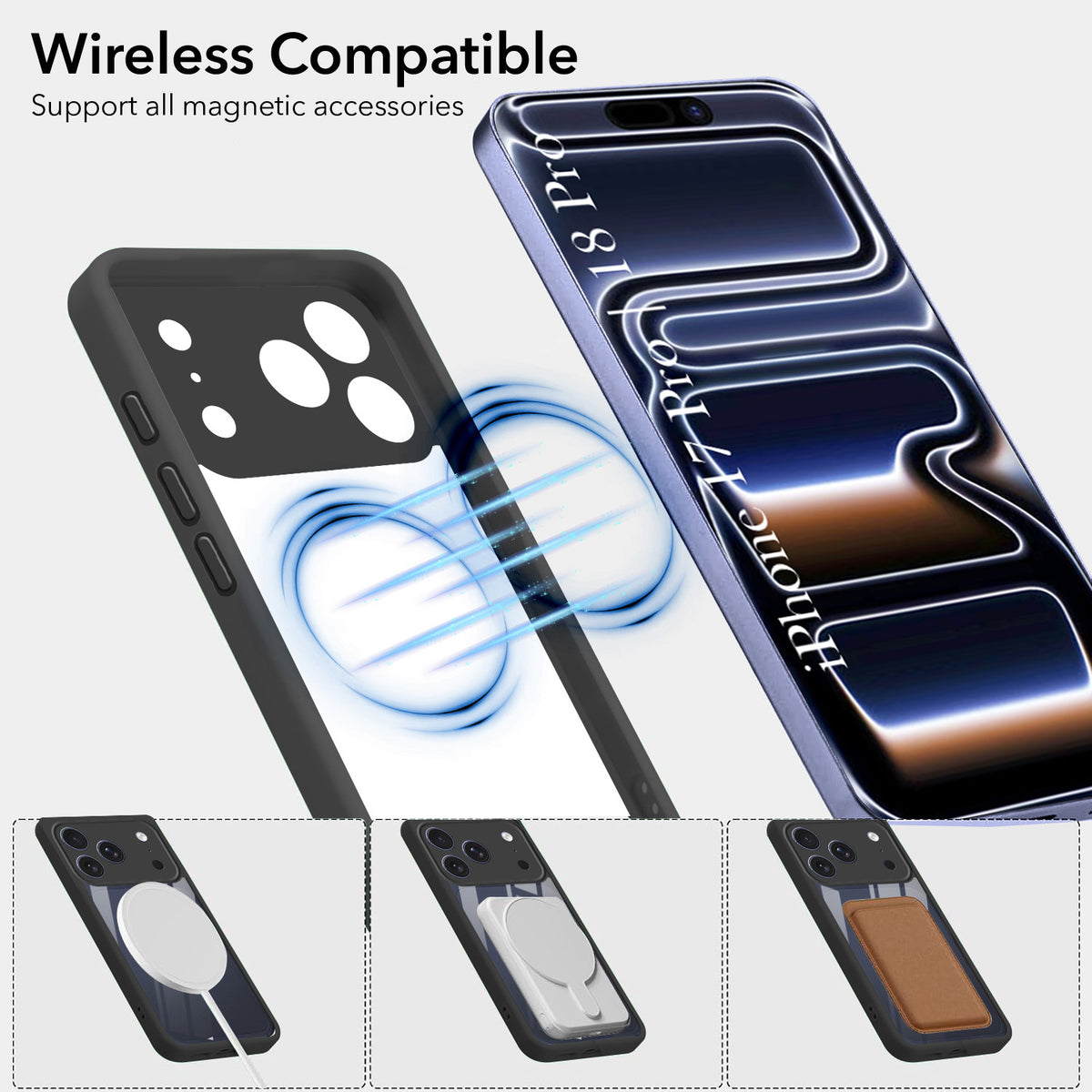 For iPhone 17 Pro | iPhone 18 Pro Back Cover Case Ultra-Hybrid (Lifetime Anti Yellow | Anti Scratch | Crystal Clear Shockproof)