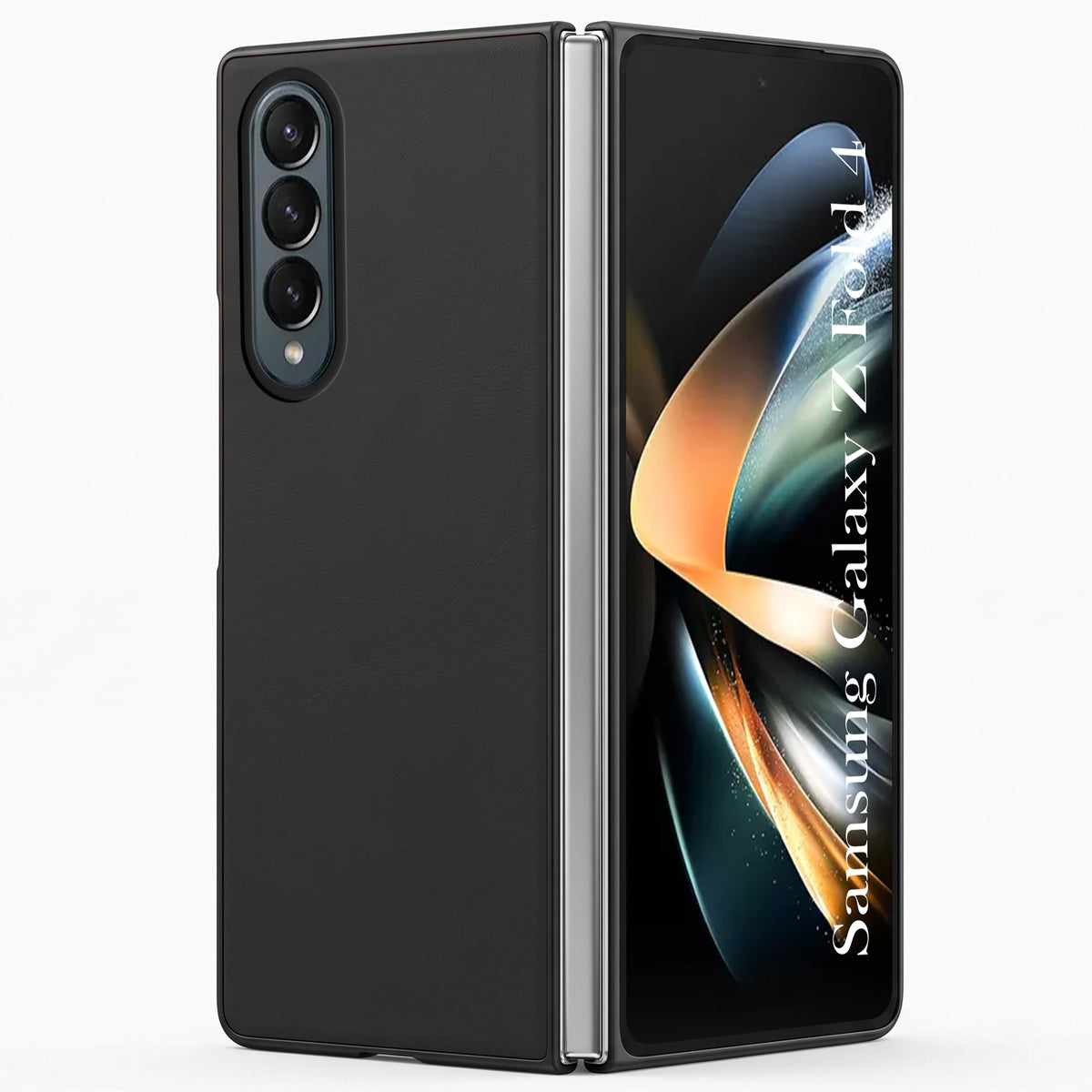 For Samsung Galaxy Z Fold 4 5G Premium Cover Case (Soft Leather Touch | Interior Protective Cloth | Slim 360* Protection)