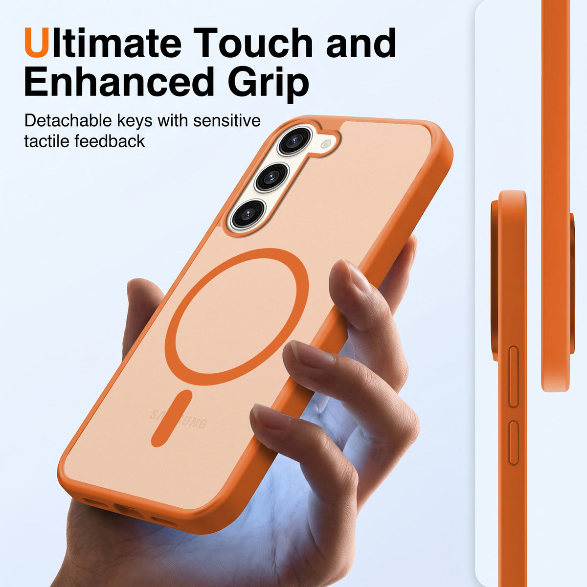 For Samsung Galaxy S23 Plus Matte Finish Back Case Cover (MagSafe Compatible | Translucent Soft Touch | Slim and Unbreakable)