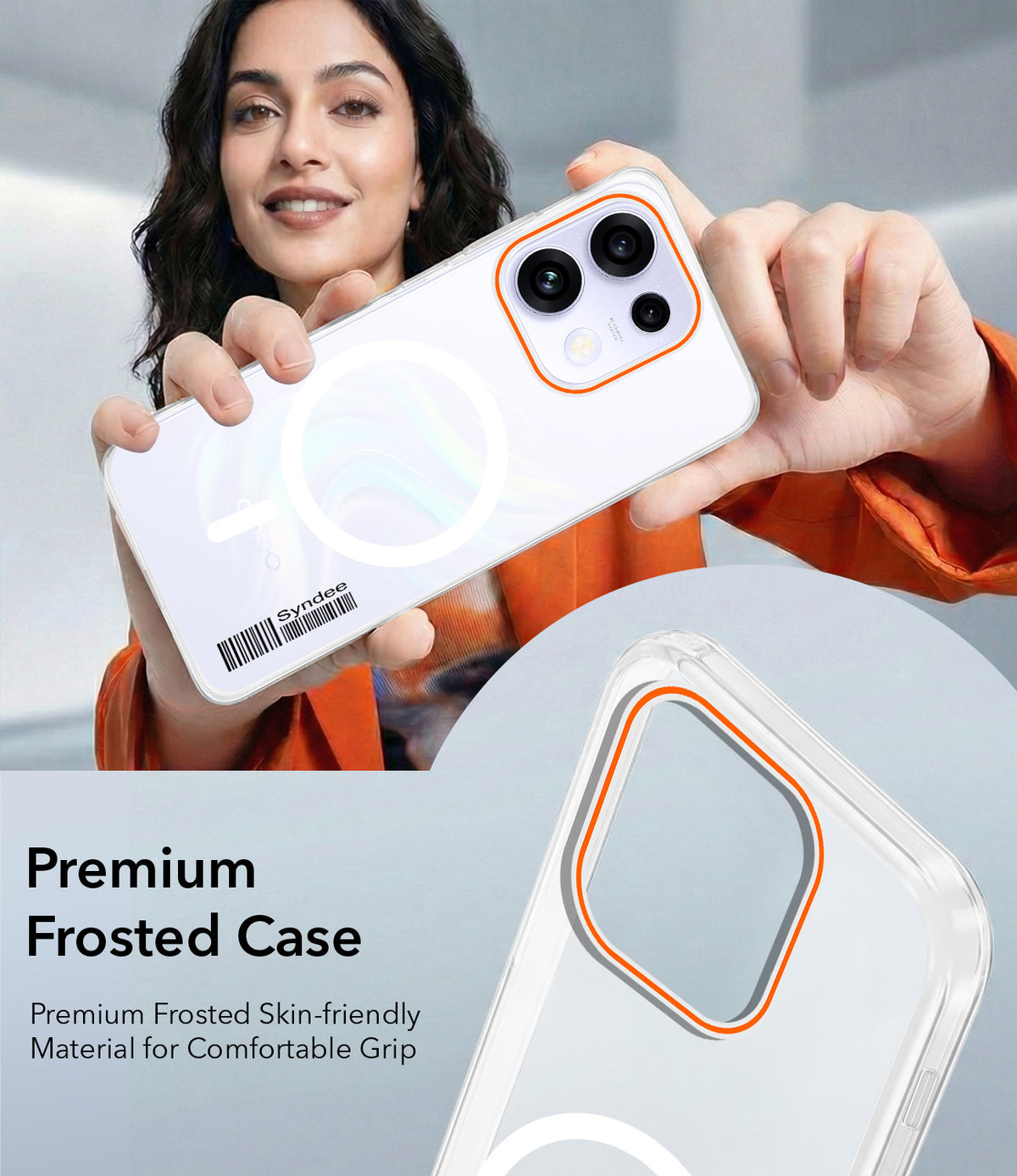 For Oppo Reno 16C 5G Back Cover Case (Soft Touch | Camera Bump Protection | MagSafe Compatible | Matte Finish)