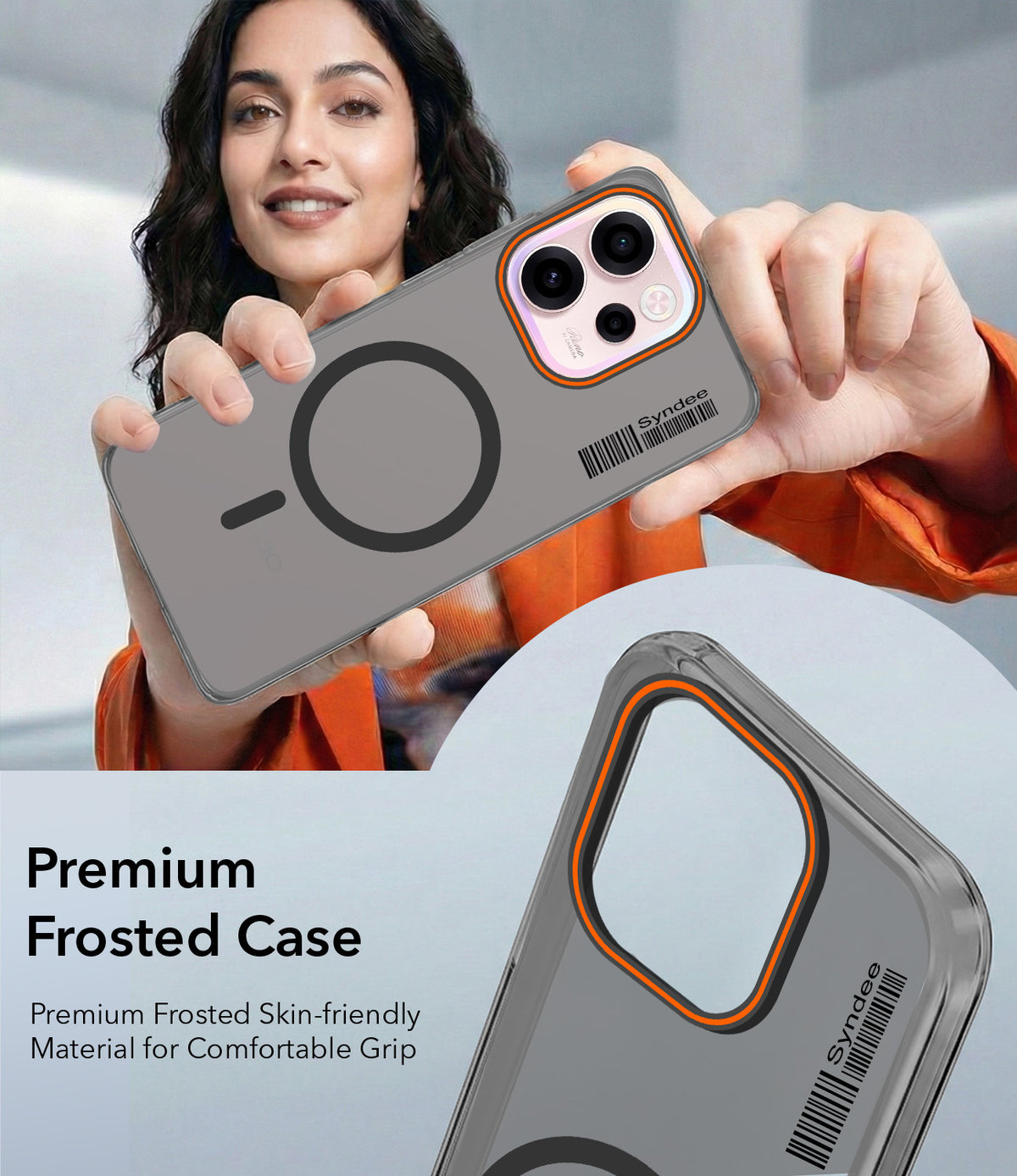 For Oppo Reno 15c Back Cover Case (Soft Touch | Camera Bump Protection | MagSafe Compatible | Matte Finish)