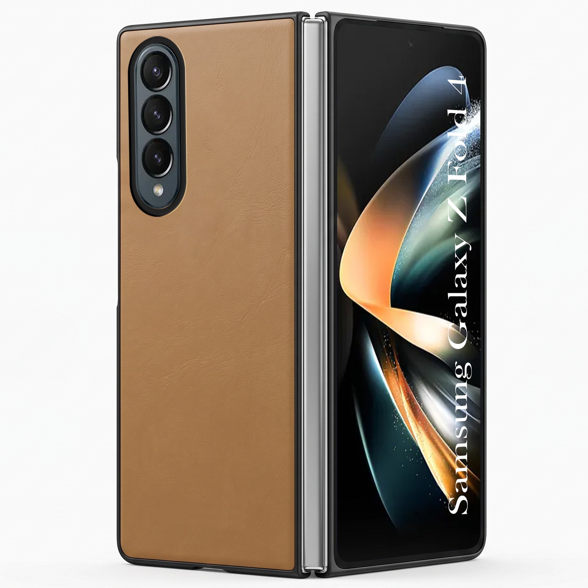 For Samsung Galaxy Z Fold 4 5G Premium Cover Case (Soft Leather Touch | Interior Protective Cloth | Slim 360* Protection)