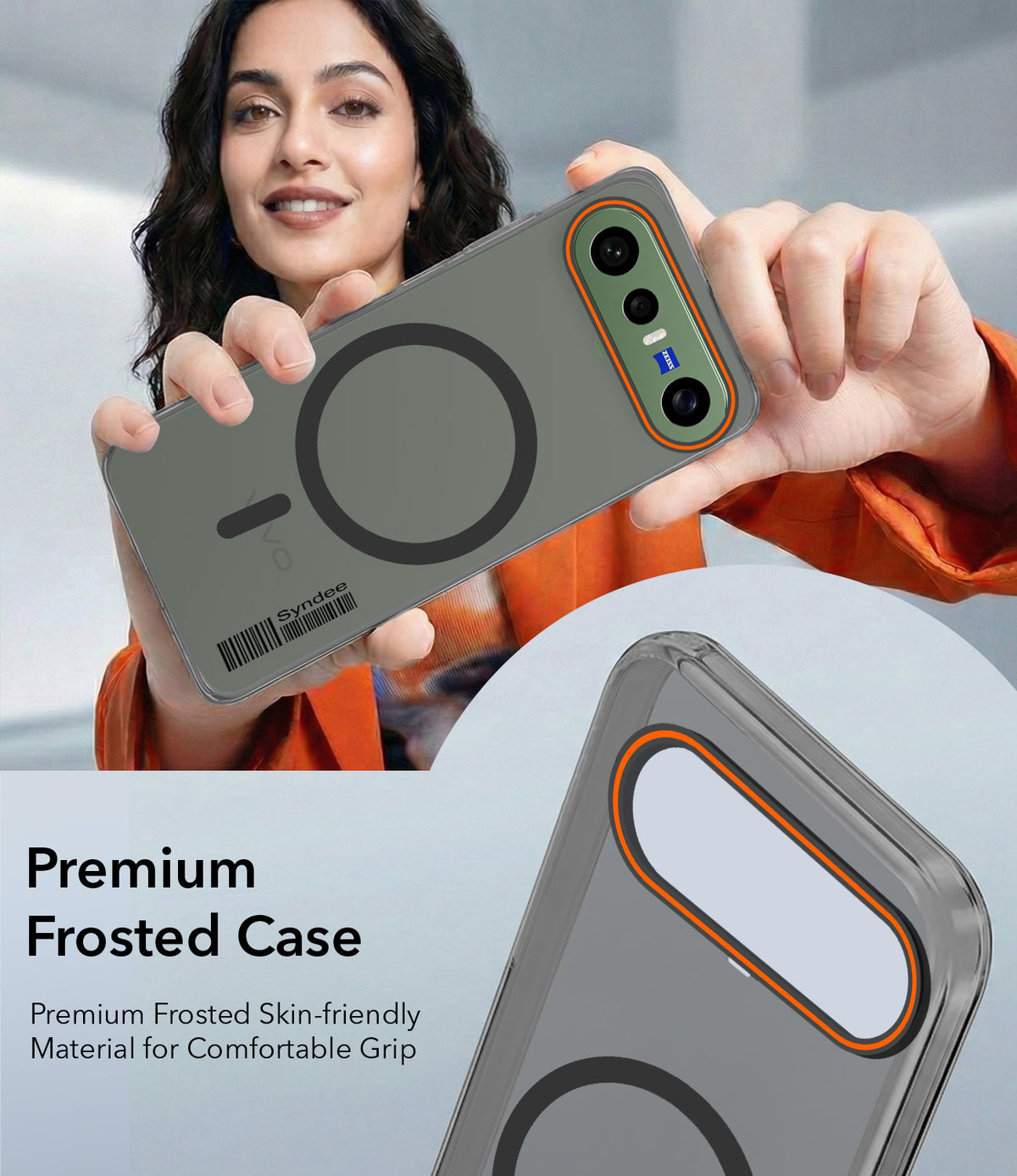 For Vivo X300 FE Back Cover Case (Soft Touch | Camera Bump Protection | MagSafe Compatible | Matte Finish)