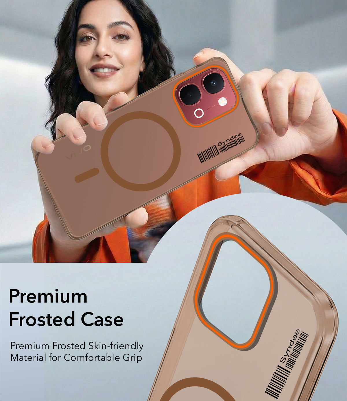 For Vivo Y51 Pro 5G | Vivo T5x Back Cover Case (Soft Touch | Camera Bump Protection | MagSafe Compatible | Matte Finish)