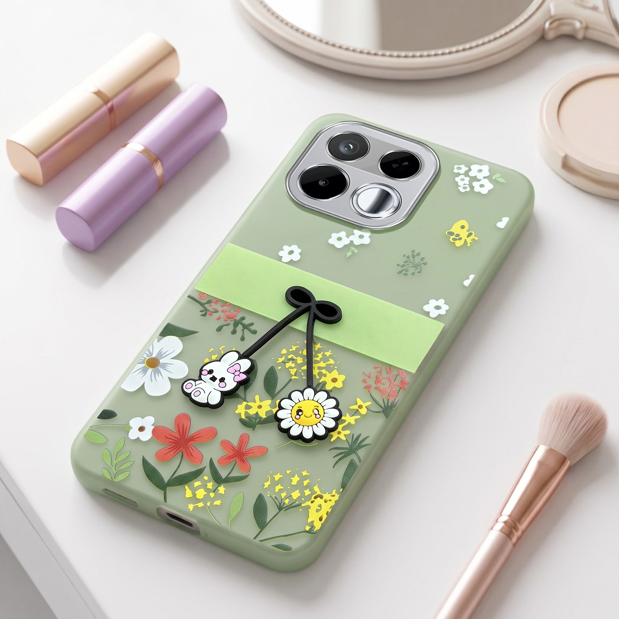 For Realme 16T 5G Back Cover Case (3D Cute Cartoons | Hard Back Side Soft | Matte Premium Finish | HD Printing)