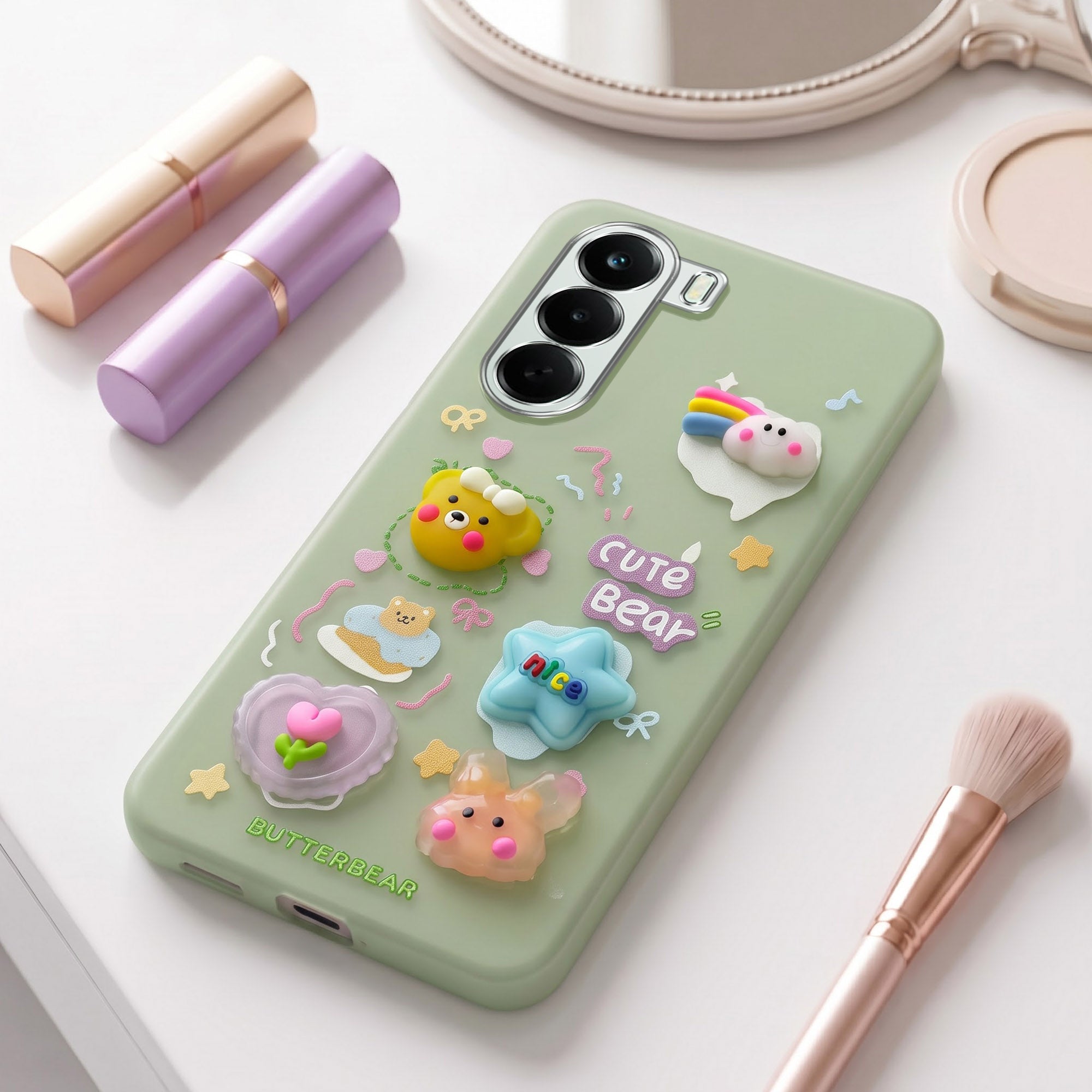 For OnePlus Nord CE 6 Lite Back Cover Case (3D Cute Cartoons | Hard Back Side Soft | Matte Premium Finish | HD Printing)