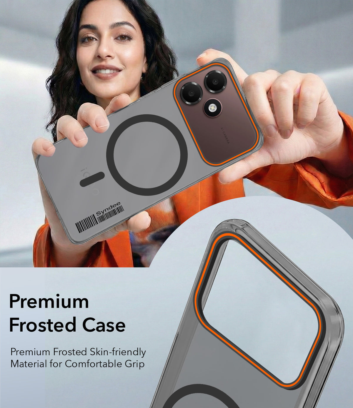 For Oppo A6c 4G Back Cover Case (Soft Touch | Camera Bump Protection | MagSafe Compatible | Matte Finish)