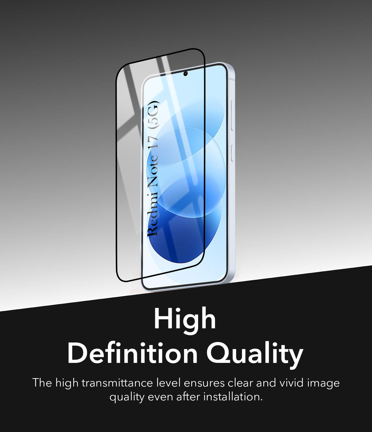 Tempered Glass For Redmi Note 17 5G Military-Grade Gorilla Tempered Glass Screen Protector With Installation Kit | Shatterproof, Full Coverage, HD Clear, Scratch Resistant (Pack of 1)