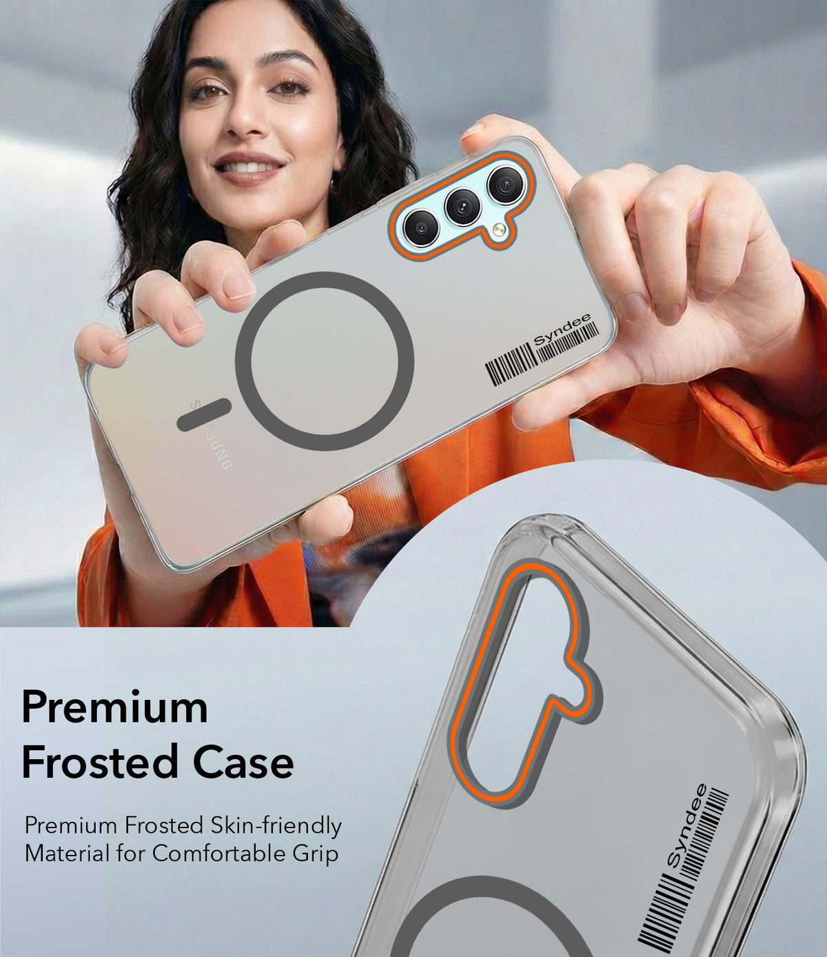 For Samsung Galaxy A34 5G Back Cover Case (Soft Touch | Camera Bump Protection | MagSafe Compatible | Matte Finish)