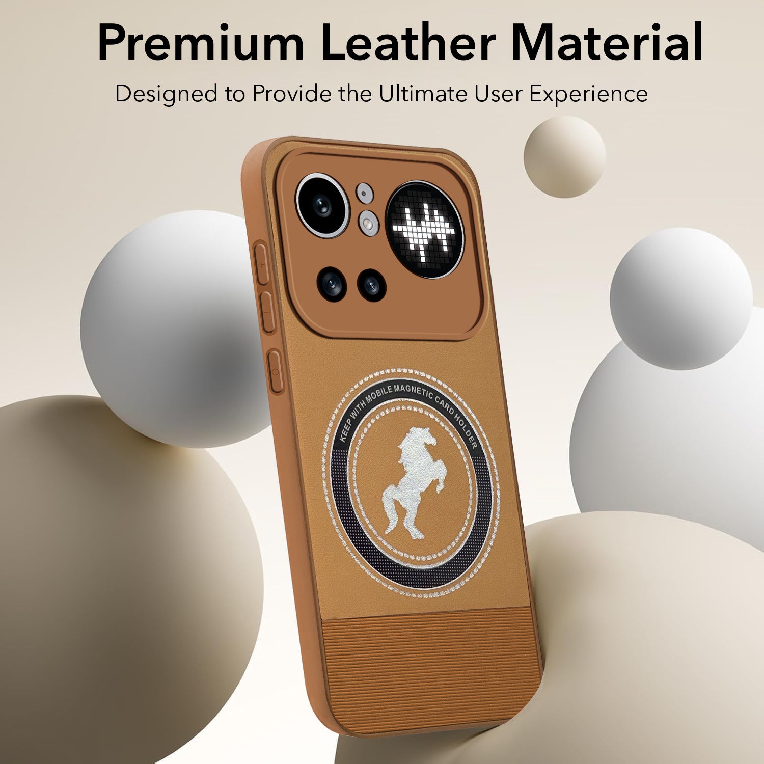 For Nothing Phone 4A Pro 5G Back Cover Case PU Leather Finish (Professional Minimalist Texture | MagSafe Compatile | Camera Protection | Sleek Sober Formal)