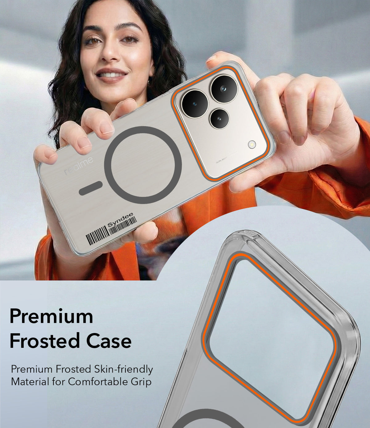 For Realme P4 Pro Back Cover Case (Soft Touch | Camera Bump Protection | MagSafe Compatible | Matte Finish)