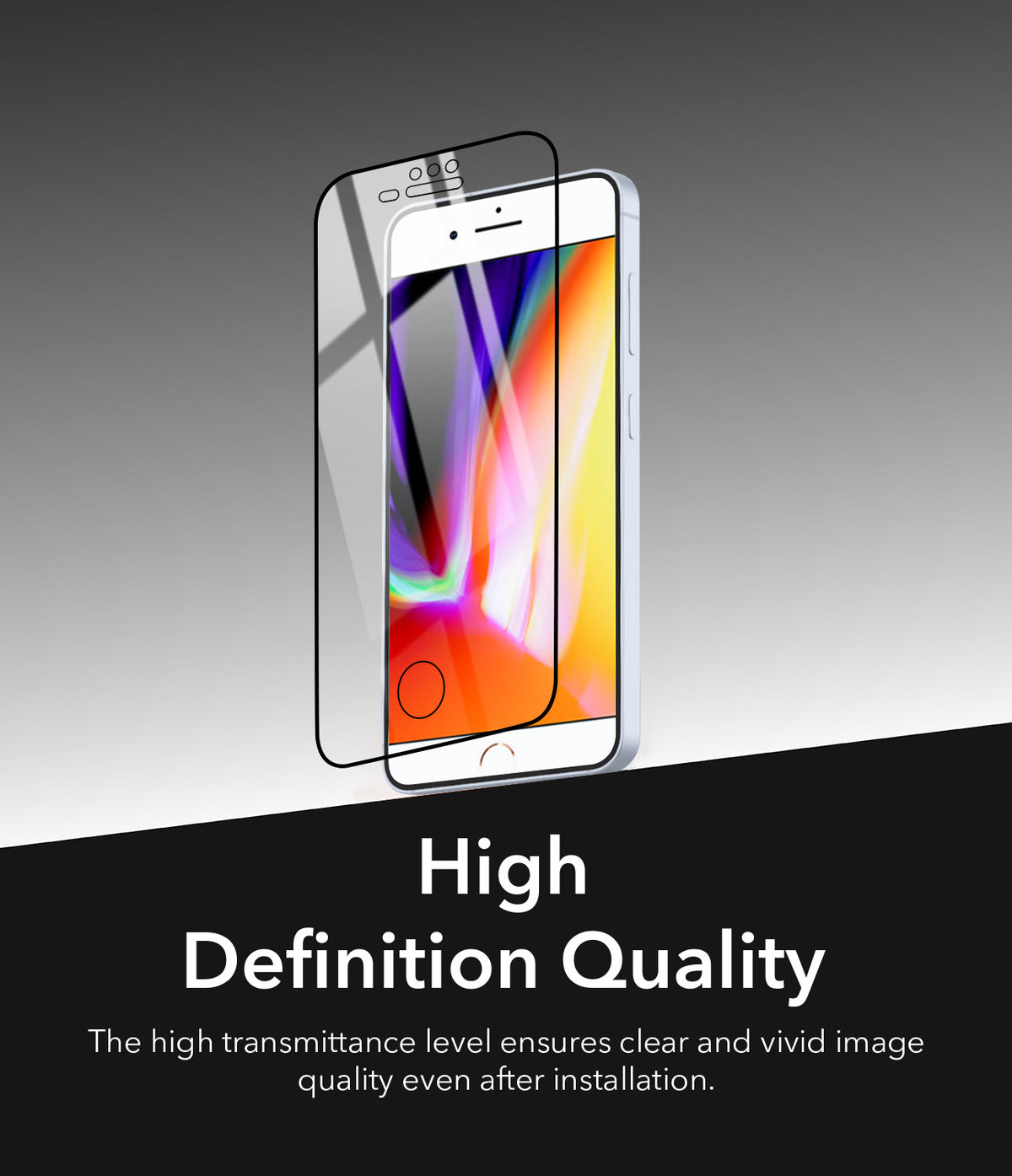(Pack of 2)  Tempered Glass For Apple iPhone 7 Plus | iPhone 8 Plus Military-Grade Gorilla Tempered Glass Screen Protector With Installation Kit | Shatterproof, Full Coverage, HD Clear, Scratch Resistant