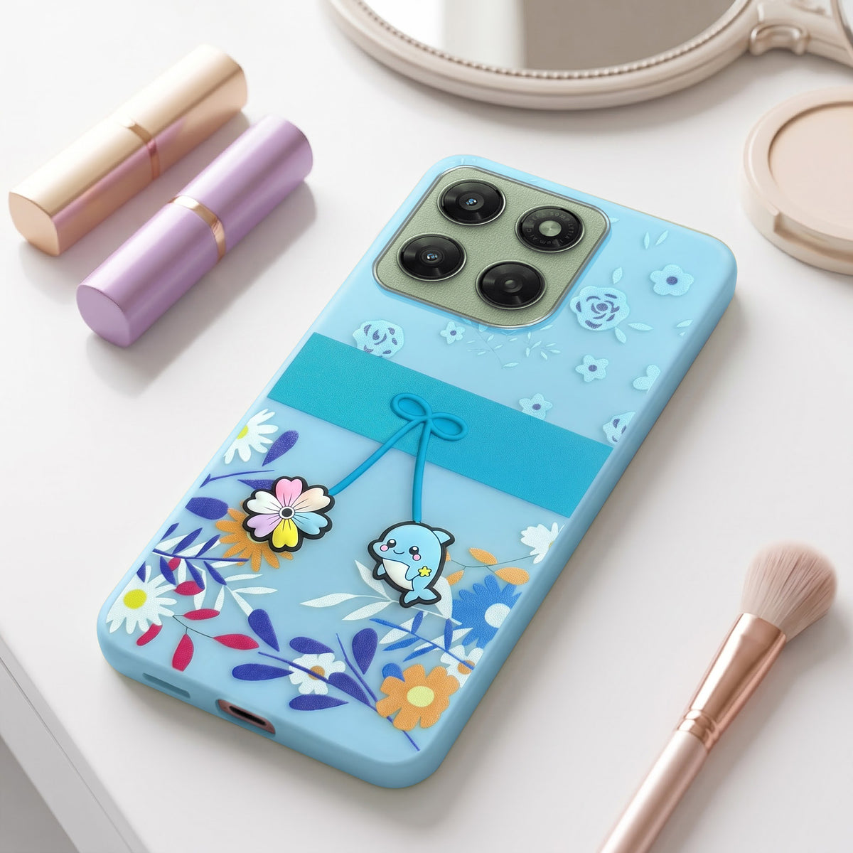 For Motorola Moto G77 Power Back Cover Case (3D Cute Cartoons | Hard Back Side Soft | Matte Premium Finish | HD Printing)