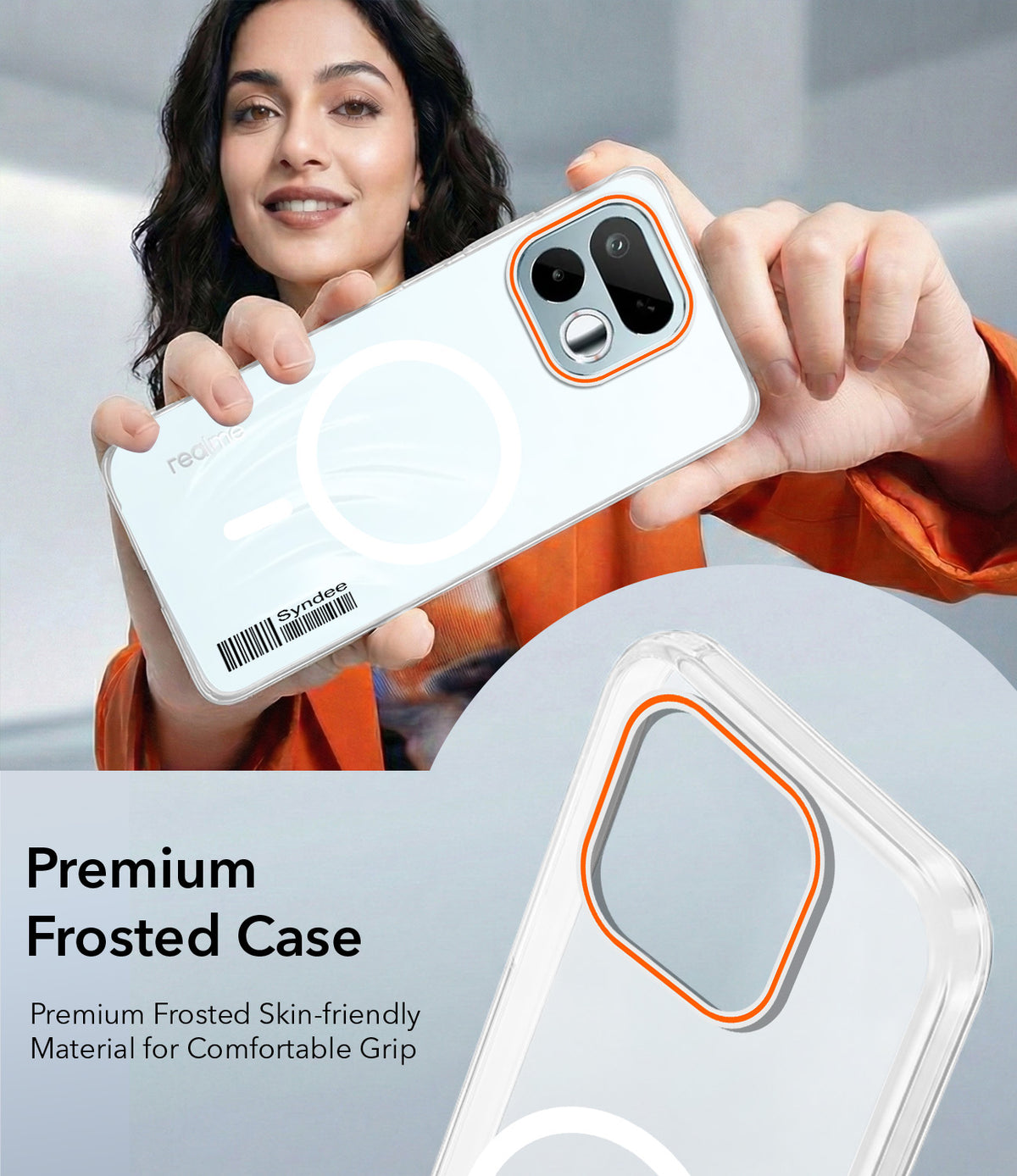 For Realme 16T 5G Back Cover Case (Soft Touch | Camera Bump Protection | MagSafe Compatible | Matte Finish)