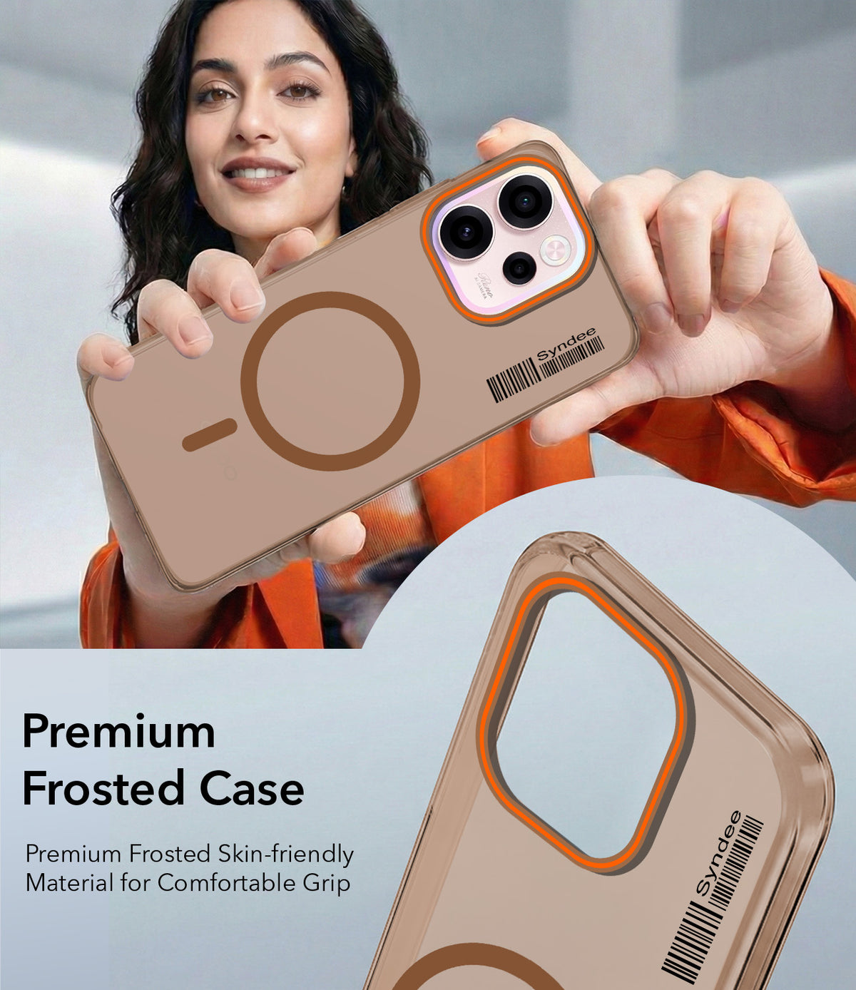 For Oppo Reno 15c Back Cover Case (Soft Touch | Camera Bump Protection | MagSafe Compatible | Matte Finish)