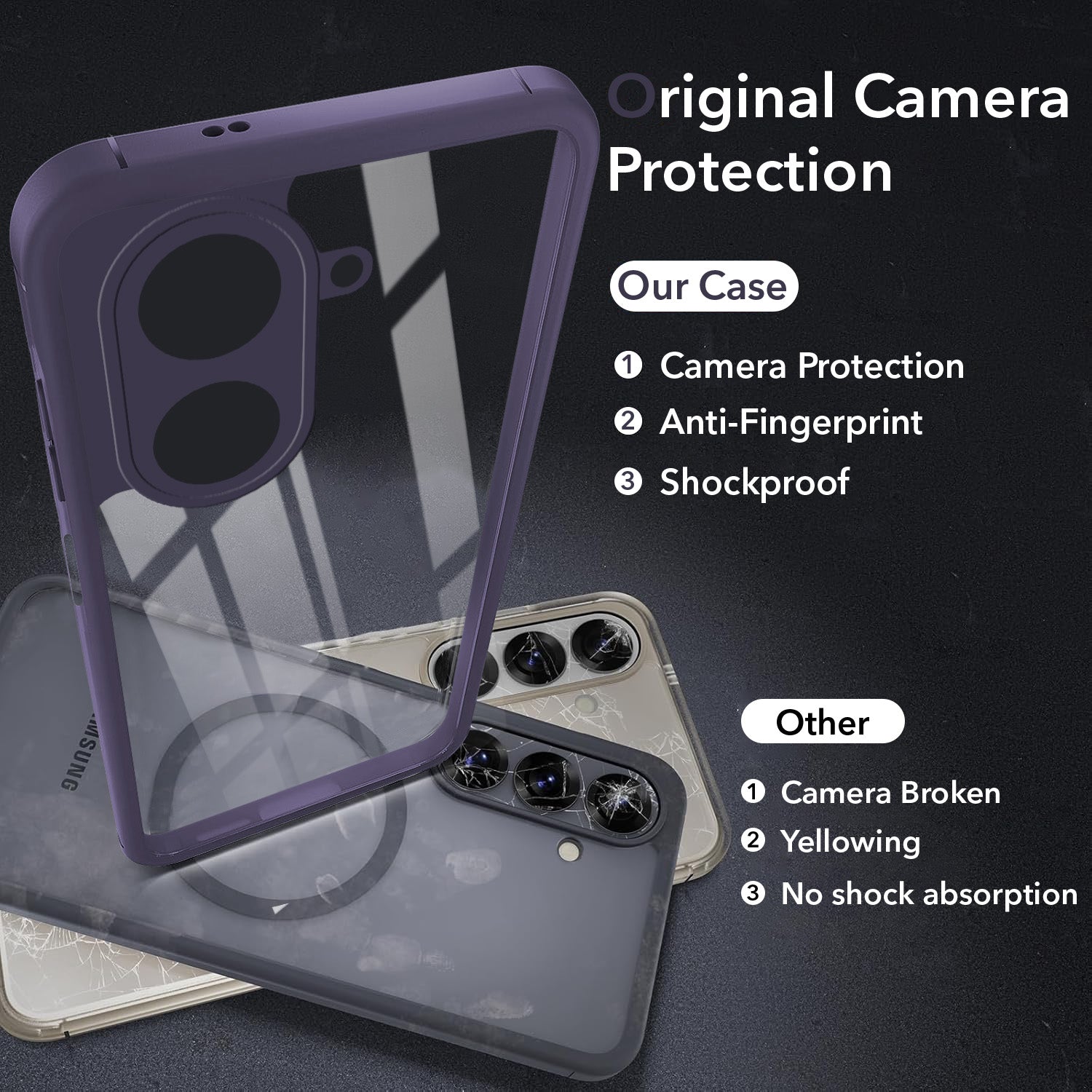 For Redmi A5 4G Back Cover Case Ultra-Hybrid (Lifetime Anti Yellow | Anti Scratch | Crystal Clear Shockproof)