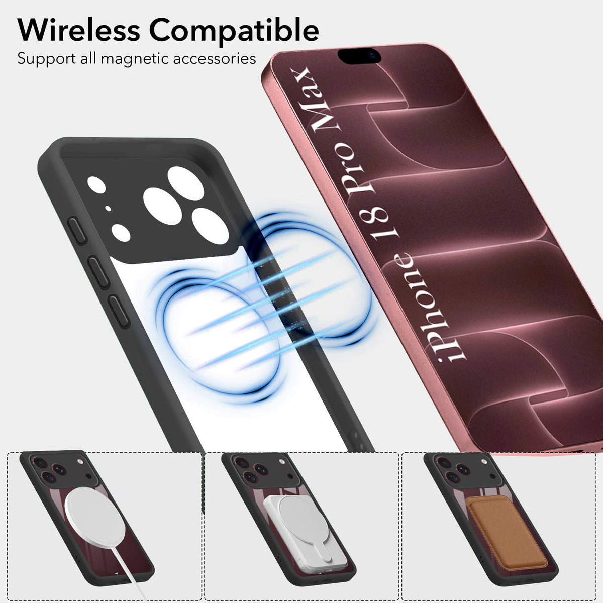 For Apple iPhone 18 Pro Max Back Cover Case Ultra-Hybrid (Lifetime Anti Yellow | Anti Scratch | Crystal Clear Shockproof)