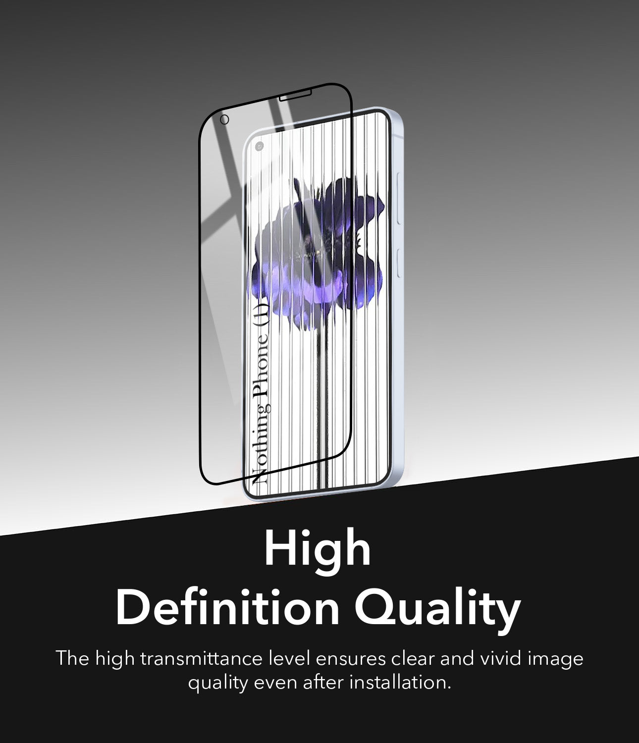 (Pack of 2) Tempered Glass For Nothing Phone 1 Military-Grade Gorilla Tempered Glass Screen Protector With Installation Kit | Shatterproof, Full Coverage, HD Clear, Scratch Resistant